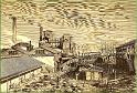 Grabado. Perspectiva de la Fabrica del Carmen. 1883.